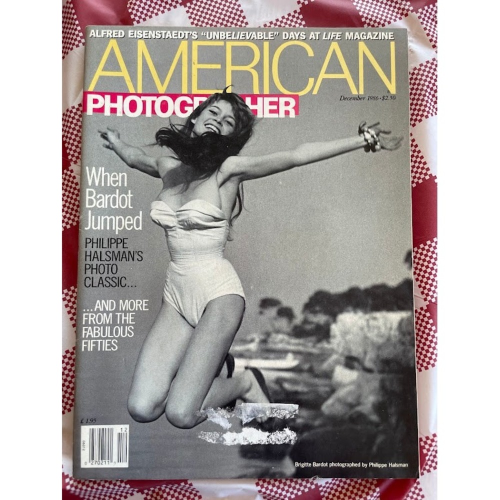 Vintage American Photographer Magazine Dec 1986 Brigitte Bardot Cover Fifties